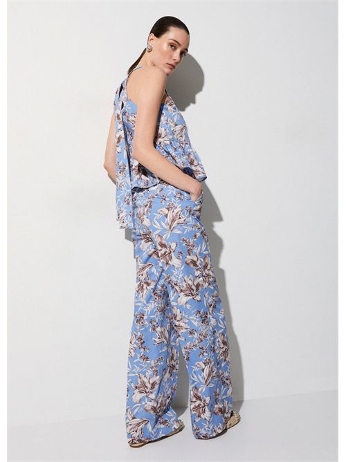 Pantaloni palazzo in popeline LIU JO | WA6441T4853/P9502